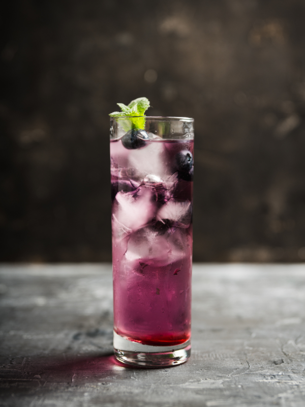 Blueberry Gin Fizz